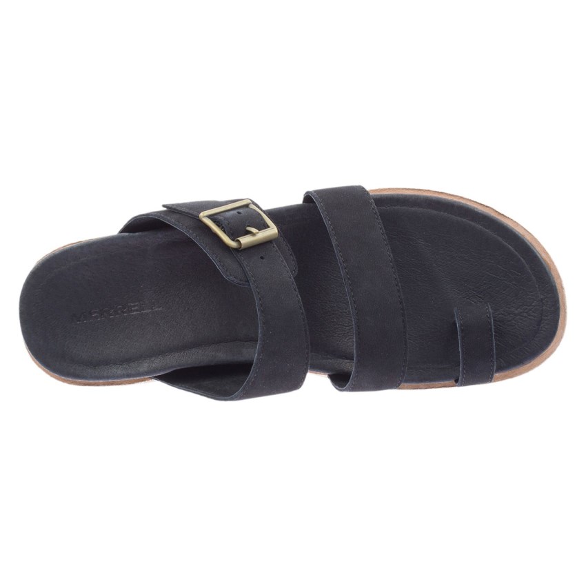 Claquette Merrell Juno Buckle Noir Femme | W.J.BDHS